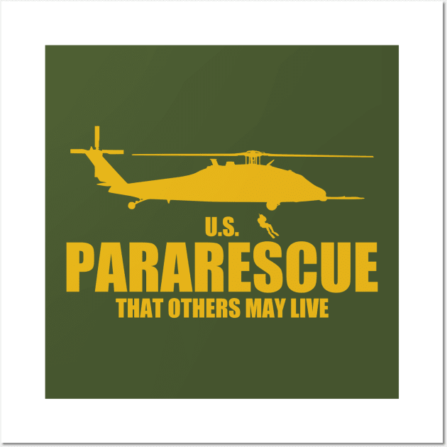 US Pararescue - HH-60 Pave Hawk Wall Art by TCP